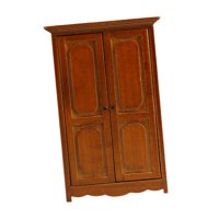 Magideal - Armario Para Casa De Muñecas Armario Para Casa De Muñecas Escala 1:12 Armario Organizador De Ropa De Juguete Con Doble Puerta Decoración Armario Para