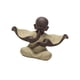 thumbnail image 4 of Buda Pequeños Monjes Estatua Escultura Mini Figura Budista Para Estante Amarillo, 4 of 5