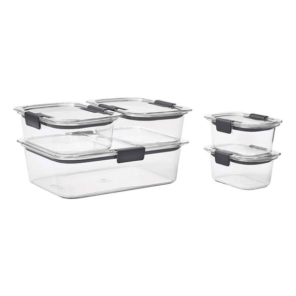 Recipientes Rubbermaid Brilliance Juego de 10