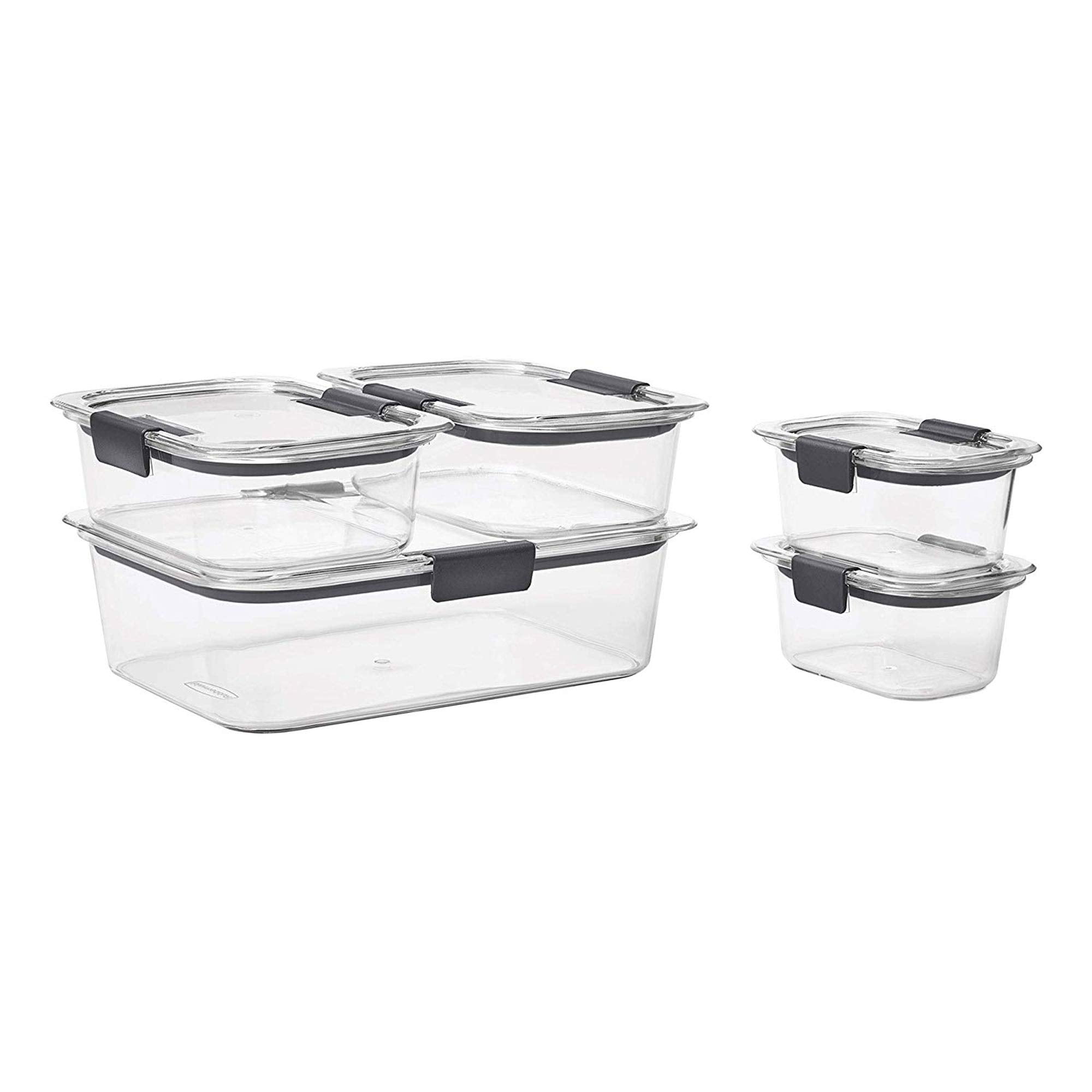 Recipientes Rubbermaid Brilliance Para Almacenar Alimentos, Juego De 10