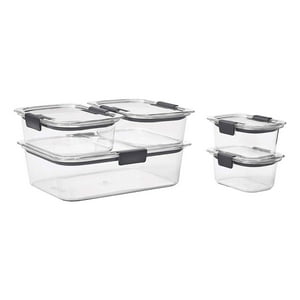 Recipientes Rubbermaid Brilliance Para Almacenar Alimentos, Juego De 10
