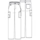 thumbnail image 5 of Pantalón Dickies Natural Rise con 2 bolsillos y cordón, 4XL, color oliva, 5 of 6