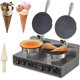 thumbnail image 1 of waflera doble maquina para hacer barquillos waffle 2400W, 1 of 8
