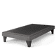 thumbnail image 1 of Base de cama de 1 plaza Lino gris Oscuro 90x190cm, 1 of 3
