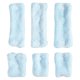 thumbnail image 1 of 6 Rizadores De Pelo Sin Calor De Forro Polar Coralino, Varilla Rizadora Sin Calor, Azul, 1 of 5