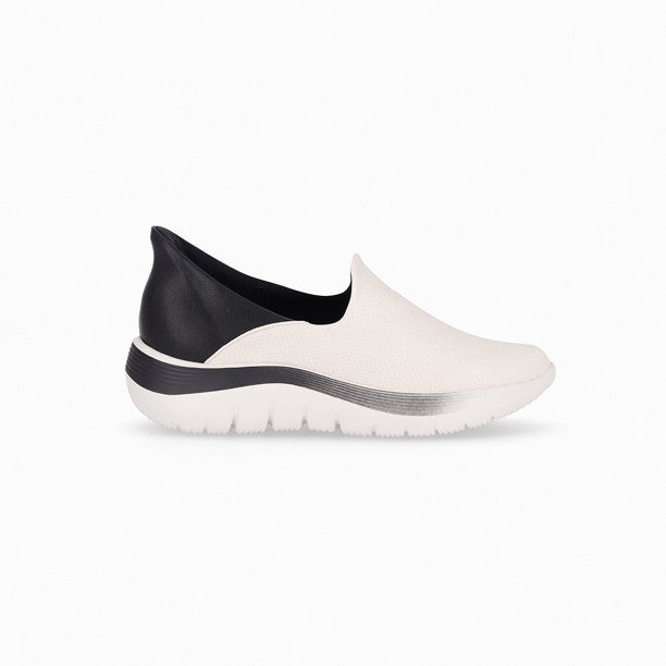 Zapatilla Urbana Mujer Fit Slip Negro/Hueso Piccadilly