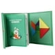 thumbnail image 1 of Tangram Geométrico Manipulador Cerebro Teasers Juguete Para Niños Niñas Niños Edades 4-8 Verde, 1 of 5