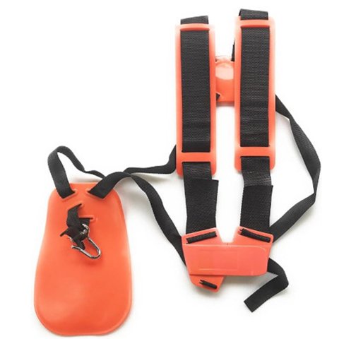 Xusx111 - Correa De Hombro Doble Universal Para Cortador De Césped Cortador De Cepillo Cinturón De Arnés Jardín Poder Podadora Naranja