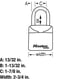 thumbnail image 5 of Lock Box Master Lock 5406D - Caja fuerte portátil con llave, color negro y gris, 5 of 6