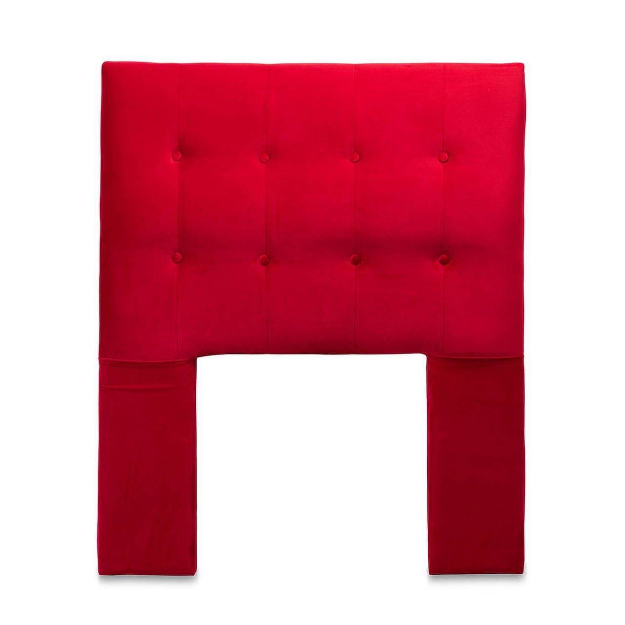 Dgb - Respaldo Cama 1 Plaza Felpa Rojo Sevilla Cp