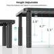 thumbnail image 5 of Soporte para monitor WALI STT003, elevador ajustable para computadora portátil, negro, 5 of 8