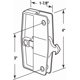 thumbnail image 2 of Pestillo corredizo para puerta corredera Prime-Line A 109, plástico negro, 2 of 2
