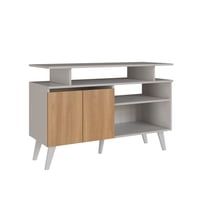 Amuv - Rack Tv Tokio 72X108X42 Blanco/Café