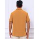 thumbnail image 3 of INSPIRE CHIC Camisas de Hombre para Regreso a Clases Camisa de Manga Corta con Botones para Playa de Verano Cuello de Punta Talla S Naranja, 3 of 5