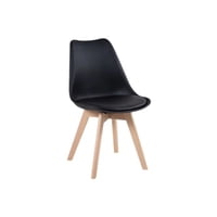 Tododescuento - Pack 4 Sillas Tulip Color Negro, Comedor, Bar, Negocio