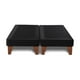 thumbnail image 1 of Base Dividida Cama Europea Super King 200x200 Cm Negro Lino, 1 of 2