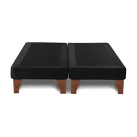 Importclick - Base Dividida Cama Europea Super King 200X200 Cm Negro Lino