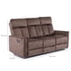 thumbnail image 3 of SOFA RECLINABLE 3 CUERPOS BROWN MONACO CON POSAVASOS, 3 of 7