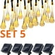 thumbnail image 1 of Set 5 Guirnaldas Solar Gotitas Cálida Led Jardin 5 Metros, 1 of 3