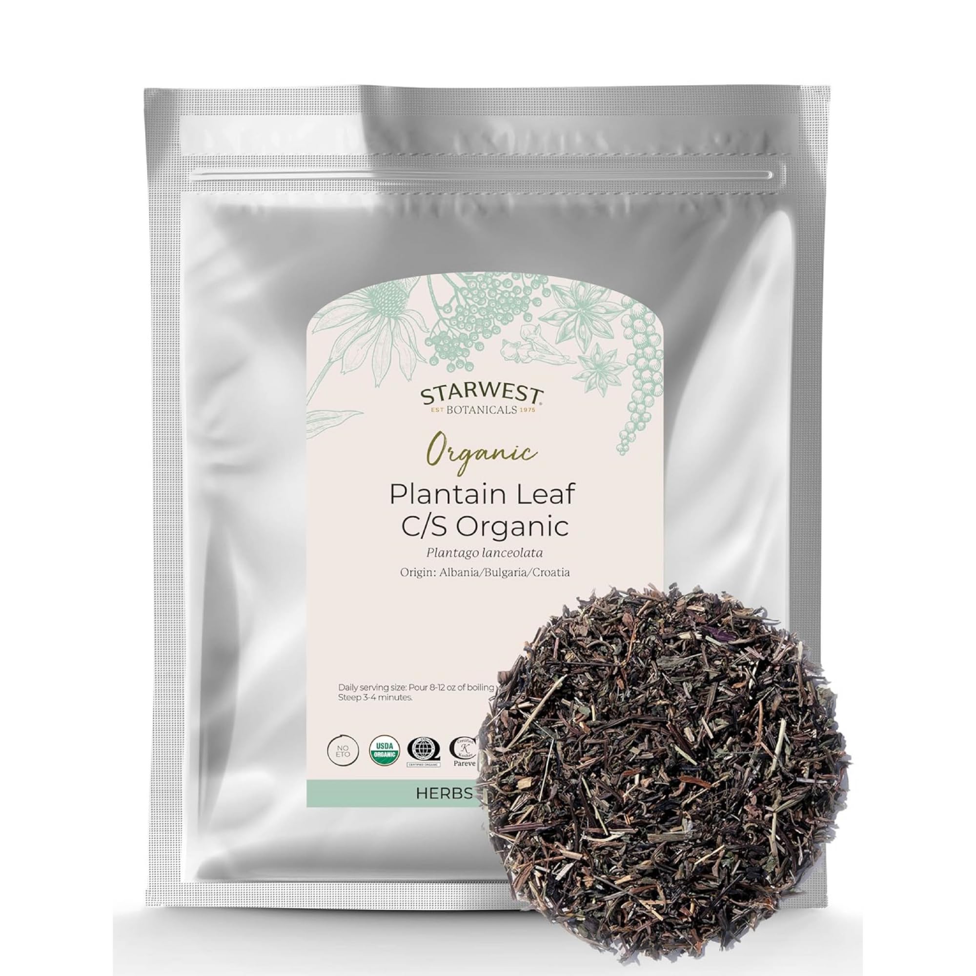 Té De Hierbas Starwest Botanicals, Hoja De Plátano Orgánico, 454 G