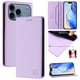thumbnail image 1 of Funda Billetera con Soporte para iPhone 18 Pro Bloqueo RFID Plegable Morado claro, 1 of 6