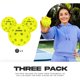 thumbnail image 5 of Espuma Pickleballs Franklin Sports Silent Serve, paquete de 3, 5 of 6