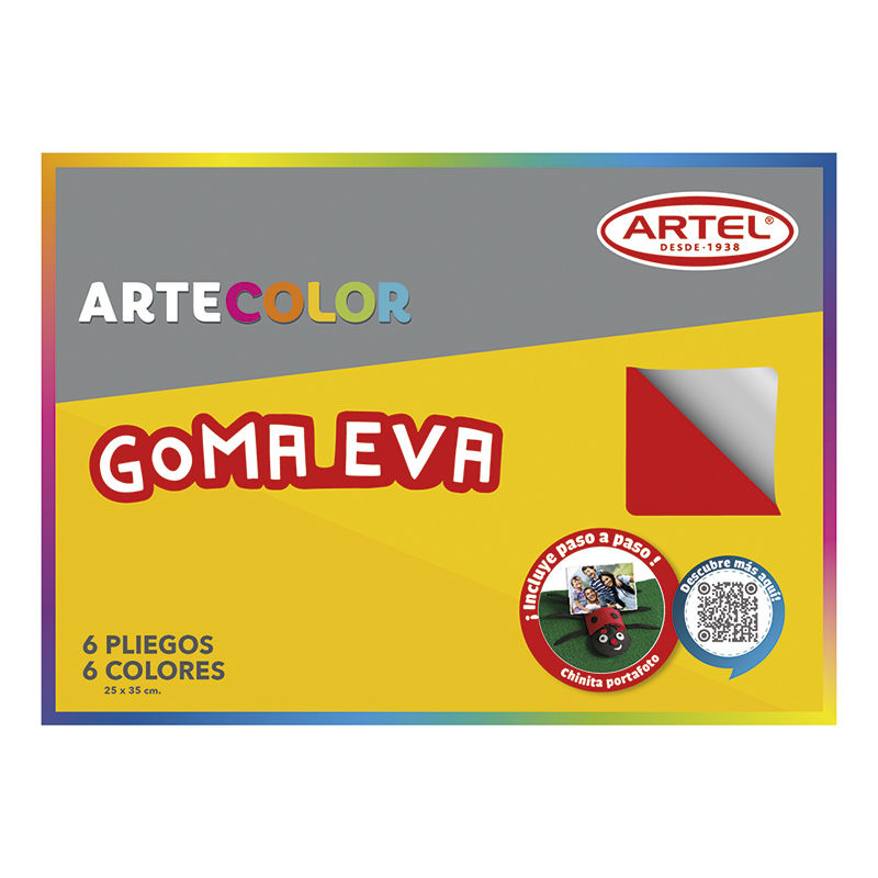Carpeta Goma Eva 6 Pliegos 6 Colores 1 Un Artel