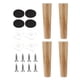 thumbnail image 2 of 4 Piezas De Patas De Madera Para Muebles, Patas De Sofá Para Mesita De Noche, Tocador, Sofá De Dos Plazas, 20 Cm, 2 of 5