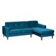 thumbnail image 2 of Sofa Chaiselong Der Salerno 3 Cuerpos Lado Derecho Tela Velvet Azul Petroleo, 2 of 4