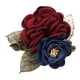 thumbnail image 5 of Estilo coreano Rose Flower Shawl Broche Pin Novio Ramillete de vino, 5 of 5