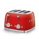 thumbnail image 1 of Tostadora Smeg, estilo años 50, estética retro, 4 rebanadas, TSF03RDUS, roja, 1 of 2