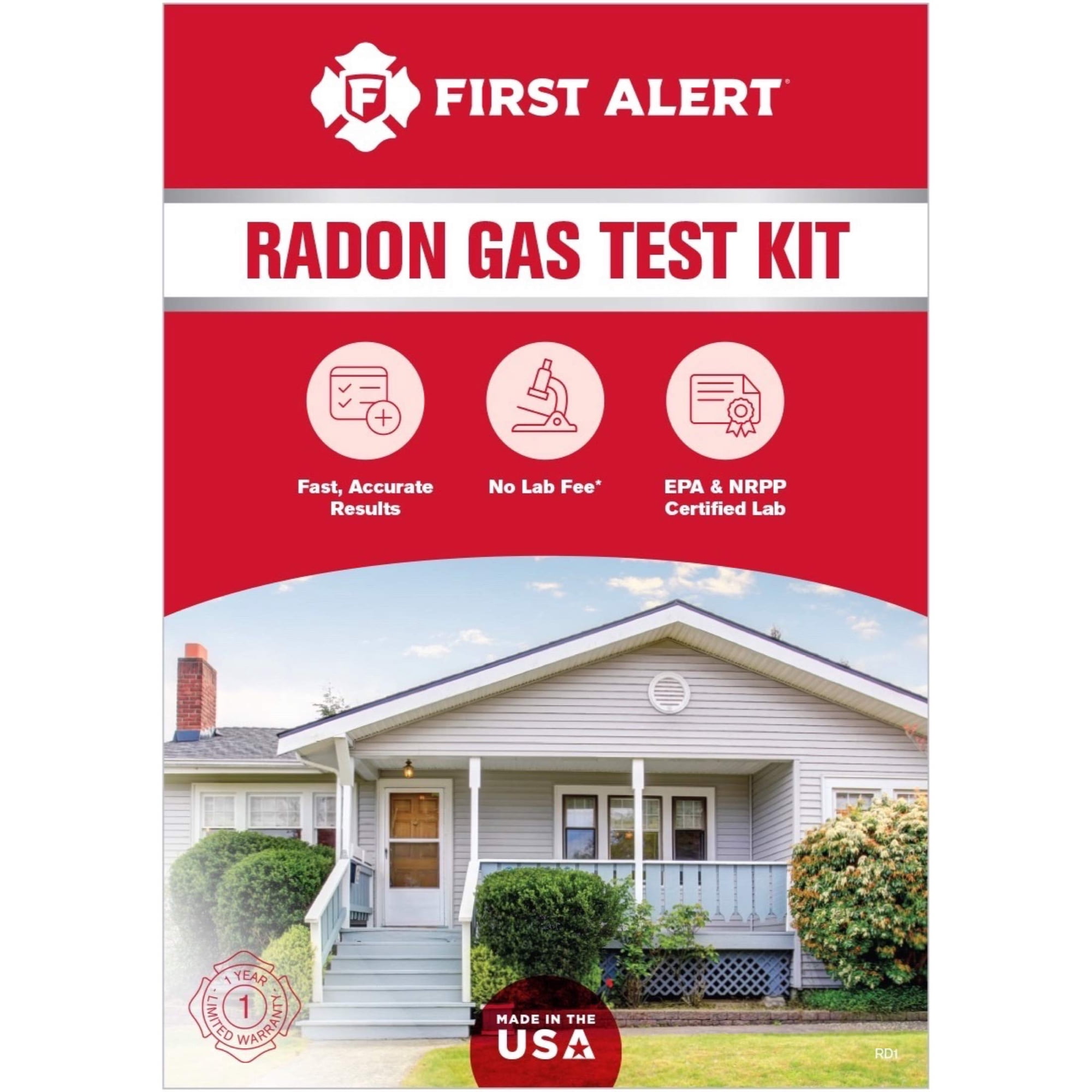 Kit De Prueba De Gas Radón First Alert Rd1