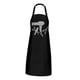 thumbnail image 2 of Barbero Delantal Profesional Delantal De Trabajo Suave Para Restaurantes Kitchens Patios Traseros Blancos, 2 of 5