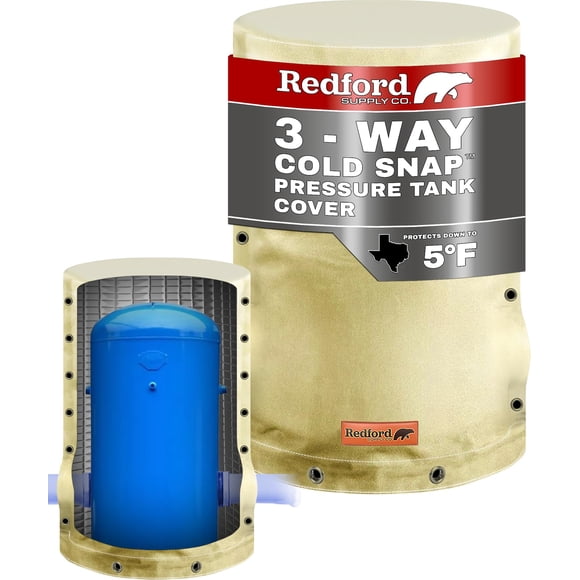 Cubierta para tanque de presión Redford Supply Co. 3 vías 71x163 cm beige