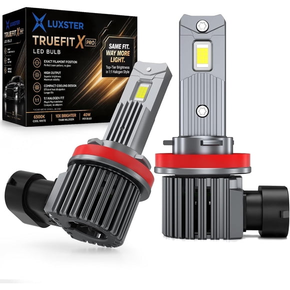 Lámpara LED LUXSTER TrueFit X Pro H11 H9 H8 6000K 40W 2 unidades