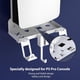 thumbnail image 5 of Kit de montaje de pared 6 en 1 para PS5 Silm Compatible con la consola PlayStation 5 Silm (disco y edición digital) Con cable de carga magnético Soporte de mando desmontable-Blanco, 5 of 7