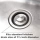 thumbnail image 4 of Tapón para fregadero de cocina Hilltop Products, acero inoxidable, 4 of 4