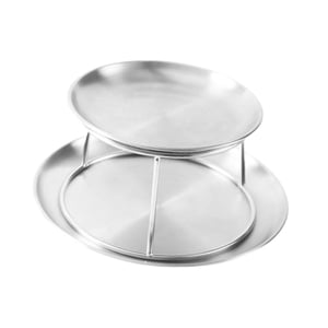 Magideal - Bandeja Para Mariscos, Estante, Juego De Platos De Presentación De Comida, Juego De Vajilla, Exhibición Creativa De Dos Niveles, Bandeja Para Hornear, Juego De Estantes Para Bandejas