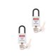 thumbnail image 2 of 2xseguridad candado de bloqueo de seguridad con llave de diferente pvc de acero inoxidable - blanco, 2 of 5