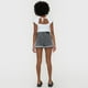 thumbnail image 3 of Short Mujer Bota Doblada Roturas Gris Corona, 3 of 5