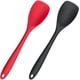 thumbnail image 1 of Cuchara/Espátula de silicona, libre de BPA, resistente al calor hasta 260 °C, antiadherente, ideal para remover, recoger y mezclar (roja y negra), 1 of 7