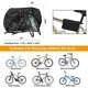 thumbnail image 3 of Funda impermeable para bicicleta hanmir con orificio para candado, para 2-3 bicicletas, 3 of 6