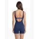 thumbnail image 2 of Traje de baño mujer natación pierna corta elástico azul Talla M, 2 of 3