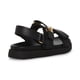 thumbnail image 2 of Sandalia plana Mona de Shoes Steve Madden para niñas, color negro, talla 2, 2 of 2