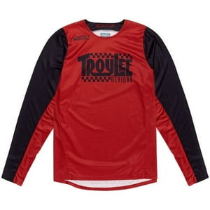 Polera Troy Lee Scout Gp Big Lee Black Burnt Orange