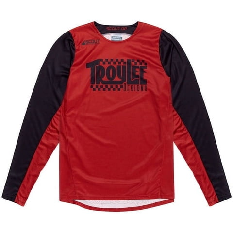 Polera Troy Lee Scout Gp Big Lee Black Burnt Orange