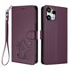 thumbnail image 1 of Funda Volteable con Diseño de Gato para Nothing Phone 3A Lite, Morado Oscuro, 1 of 6