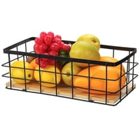 Wakeshome - Canasto Organizador Del Hogar Metalico Cesta Para Cocina