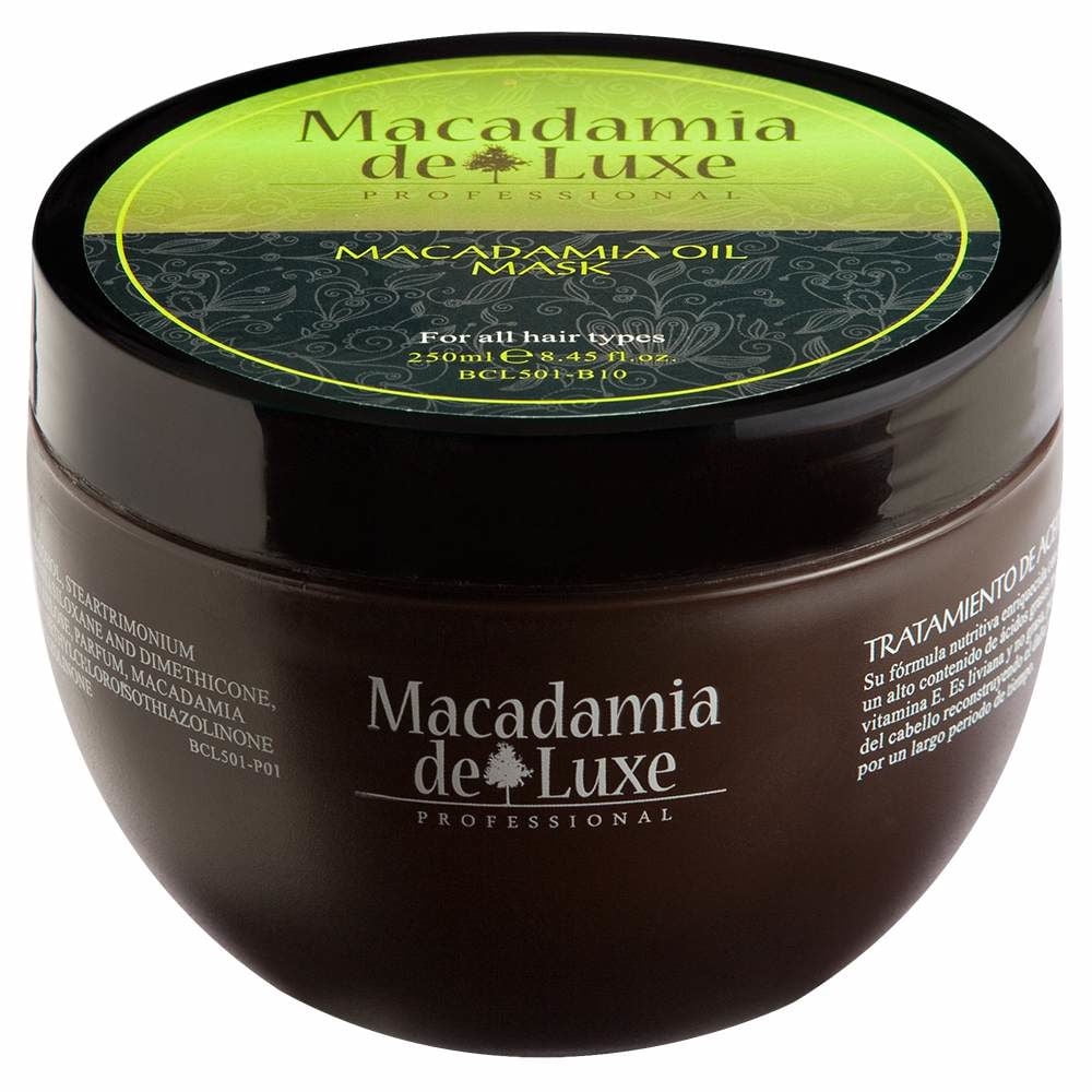 Máscara Capilar De Macadamia Sin Sal 250 ml Deluxe