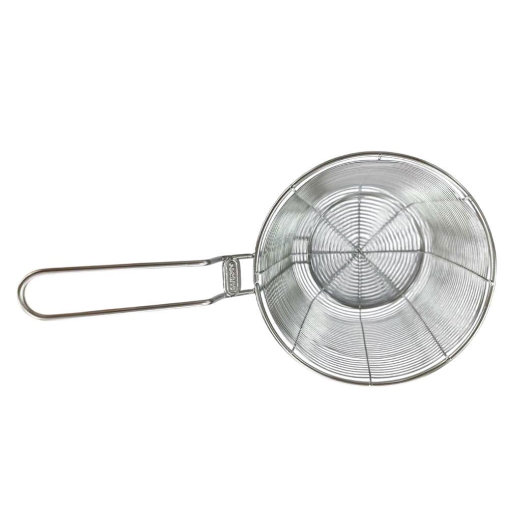 Magideal - Colador De Alimentos, Utensilio De Cocina, Cuchara Coladora De Espaguetis, Colador De Fideos, Cesta Para Freír Fideos, Albóndigas, Pasta, Camping , 16cm 14cm